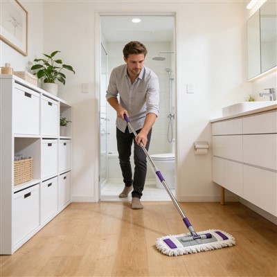Stainless Steel Microfiber Flat Mop
